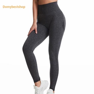 Db Sport mujeres Yoga sin costuras pantalones deporte estiramiento cintura alta correr Fitness Leggings (1)