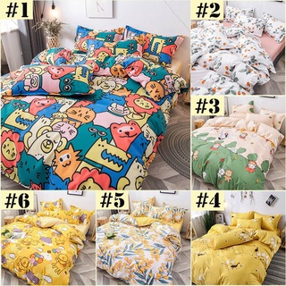 dibujos animados patrón de moda conjuntos de ropa de cama cadar patchwork cama cubierta sábana individual queen king