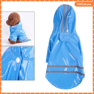 Outdoor Puppy Pet Leisure Raincoat with Hood Waterproof Jackets PU Reflective Coat Dog Winter Warm Clothes for Puppy Apparel Clothes Supplies S-XL (7)