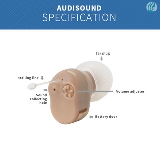 mini tamaño interior oído invisible dispositivo auditivo ajustable inalámbrico orejas amplificador de sonido izquierda derecha opcional (4)