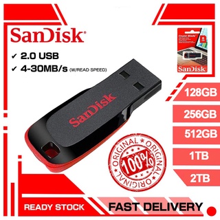 Nueva unidad flash Sandisk 256gb 512gb 1TB 2TB pendriver USB 2.0 de gran capacidad