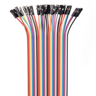 [wb] 10cm 2.54mm cable de alambre de alambre de alambre de alambre de doble punta para arduino breadboard (4)
