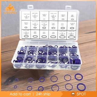 [Cuticate1] 270 pzs Kit de surtido de arandelas de junta tórica con sello de goma púrpura (5)