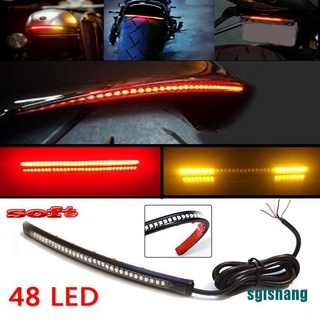 <hot*~> tira de luz LED multifunción para motocicleta, señal de giro, placa de matrícula