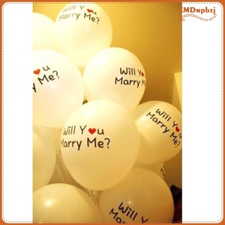 10 unids/lotes \\\\"will will marry me\\\\\\\\' 12 pulgadas globos de látex para propuesta romántica, (8)