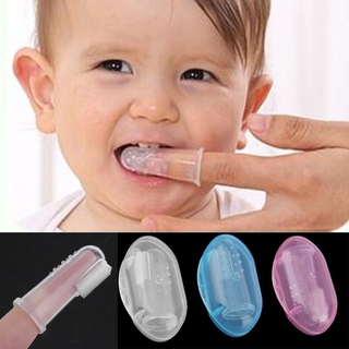 cepillo de dientes de bebé de silicón suave con empaque para niños masajeador de dientes para bebés