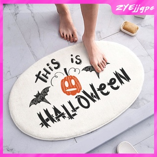 alfombra ovalada de halloween para pasillo, entrada al hogar, alfombra de piso