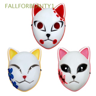 Fallforbeauty1 Hannya Tengu LED Light Headwear Kamado Tanjirou Anime protección partido protección Props Cosplay máscara/Multicolor