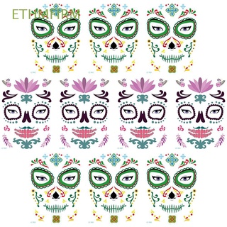 ETHMFIRM Wide Use Tattoo Stickers Easy to Clean Cosplay Props Face Sticker Water Transfer Printing Temporary Long Lasting Masquerade Party Accessories Halloween Decoration