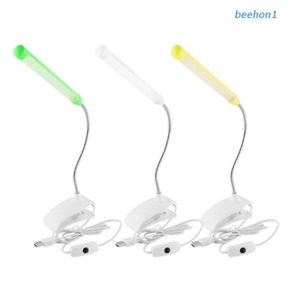 beehon1 1pc flexible usb 13 luz led clip-on abrazadera cama mesa estudio escritorio lámpara de lectura fri