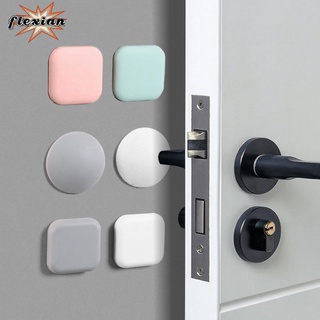 flexian - tapón de puerta de silicona autoadhesivo para manija de puerta, protector de pared, muebles, almohadilla antiarañazos, silencio