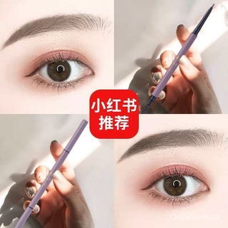 Double-Headed Thin-Headed Ultra-Fine Eyebrow Writing Brush for Beginners Essential Female Waterproof Sweat-Proof Long Lasting Fadeless Non-Fading Eyebrow Pencil Eyebrow Stencil