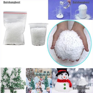 [bsb] decoración de navidad de plástico artificial seco polvo de nieve regalo de navidad diy escena prop [baishangbest]