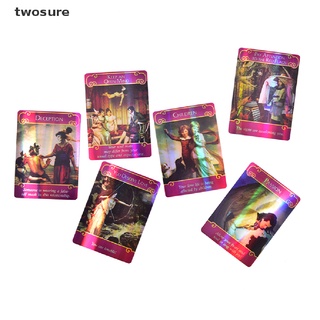 [twosure] cartas holográficas romance angels oracle tarot inglés juego de mesa [twosure]