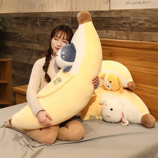 Love-cos Net celebridad pelada plátano convertido en Animal almohada Husky cerdo peluche juguete puede ser una pieza