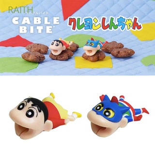 RAITH Cartoon Crayon Shin-chan Anime Usb Cable Organizer Cable Bite Protector Earphone Cord Bite Cord Protector Type C Cable Cable Protector Phone Accessory for iPhone Cable Winder