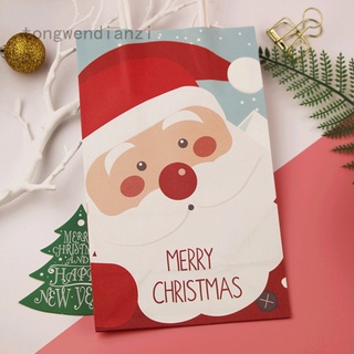 2 piezas 2021 bolsa de regalo de navidad bolsa de papel pequeña navidad muñeco de nieve regalo bolsa de embalaje de navidad víspera regalo bolsa de papel bolsa