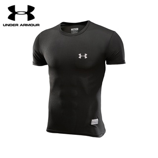 Under Armour camiseta de los hombres de la aptitud T-shirt gimnasio secado rápido transpirable camiseta de entrenamiento deportivo ropa (4)