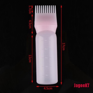 [JAGEE] 120 ml botella de tinte para el cabello con aplicador cepillo salón coloración de cabello botellas HDY (5)