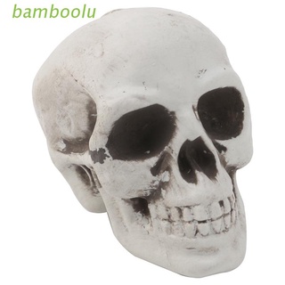 boo plástico humano mini calavera decoración prop esqueleto cabeza halloween café bares adorno