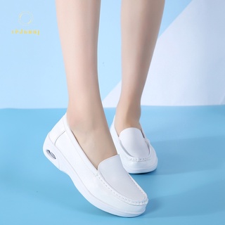 Tiptop Wanita Kasut Jururawat mujeres cuñas blanco hueco enfermera zapatos zapatos de trabajo Casual cojín de aire deslizamiento en zapatos (6)