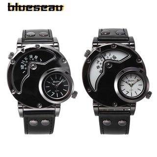 [blueseau] reloj de cuarzo de lujo para hombre de doble tiempo hp9591b para viajes al aire libre (4)