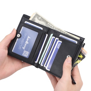 Nueva marca de moda Simple cartera corta para hombres de negocios Multi-funcional licencia de conducción monedero monedero billetera billetera billetera billetera de cuero (3)