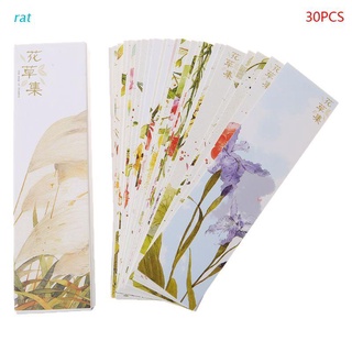 30pcs creativo estilo chino marcapáginas de papel pintura tarjetas retro hermoso marcador en caja regalos conmemorativos