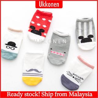 [cele] calcetines de bebé antideslizantes calcetines de algodón de bebé lindo diseño colorido de dibujos animados