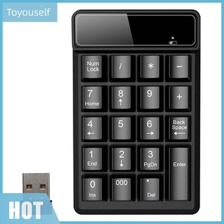 (TS) Mini teclado Digital inalámbrico USB de 2.4 g con 19 teclas impermeable