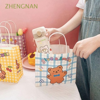 Zhengnan para niños niñas con asa para niños bolsa de papel de cumpleaños panadería cajas bolsas de compras bolsas