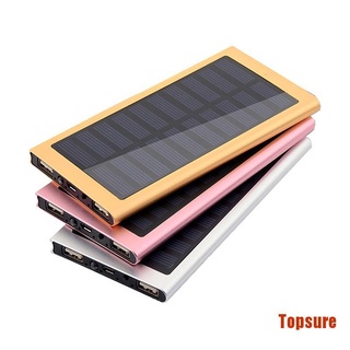 Topsure portátil Solar Power Bank Kits 5V cargador caso portátil sin batería