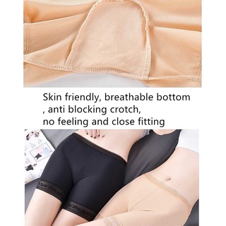 Lantana suave para mujer de verano talla grande lencería sin costuras Cintura Alta seguridad pantalones cortos/Multicolor (4)