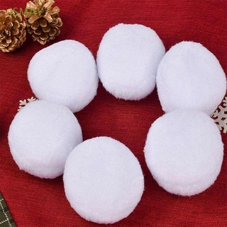 ismay niños adultos juguetes educativos de navidad niños regalo falsos bolas de nieve juego realista blanco felpa 50pcs suave decoración de navidad