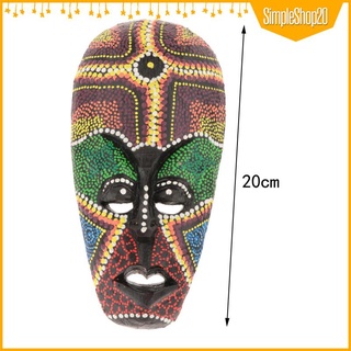 Simpleshop20 1 pieza Máscara De pared De madera Estilo Africano
