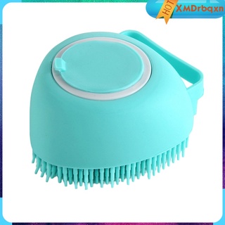 silicona suave 2 en 1 cepillo exfoliante de baño masajeador de pelo cuero cabelludo fácil de limpiar para bebé mascota ducha aseo (7)