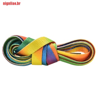 Zapatos de encaje para botas de color arcoíris 2 x 2 x cordones de encaje (2)
