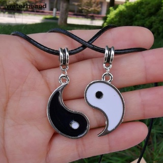 (waterheaed) parejas a juego colgantes yin yang collar vinculado tendencia joyería goth en venta (6)