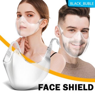Mascarilla Facial negra reutilizable/Máscara Facial reutilizable con cuentas de cobertura total/Transparente/Moderna Para limpieza (9)