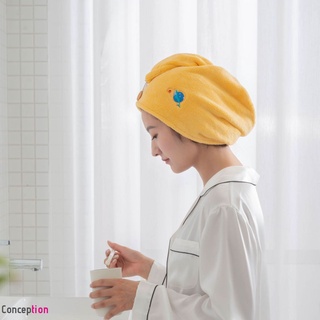 Dry hair cap female super absorbent and quick-drying thickened shower cap wipe hair towel cute dry hair towel wash CO