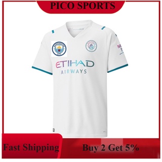 [Versión De Fan] 21/22 Jersey De Fútbol Manchester City 21-22 Fuera Kit Camisas