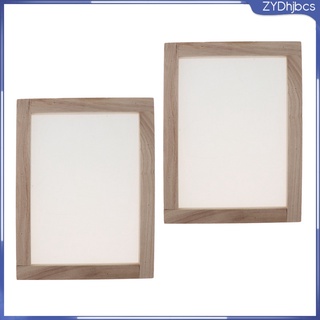 2 piezas de papel de madera que hace la pantalla del marco de papel