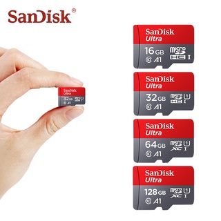 Tarjeta de memoria sandisk clase 10 de 128gb/micro sd/32gb a1 de 64gb r/velocidad de hasta 98mb/s tarjeta micro sd tf de 16gb mini sd