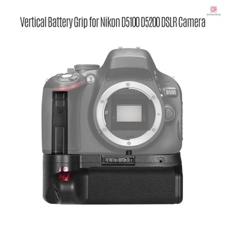 Soporte De Agarre De Batería Vertical Para Cámara DSLR Nikon D5100 D5200 EN-EL 14 Con Control Remoto IR (7)