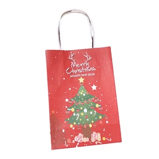 Bolsa de caramelos de papel Kraft bolsa de navidad bolsas de almacenamiento de fiesta bolsa de papel Kraft hermosa navidad (4)