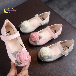 yesbaby zapatos de princesa de otoño/zapatos de encaje de flores grandes (1)