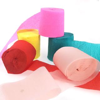Cm*10m Crepe papel Streamers decoración de cumpleaños fiesta suministros guirnalda de papel Diy