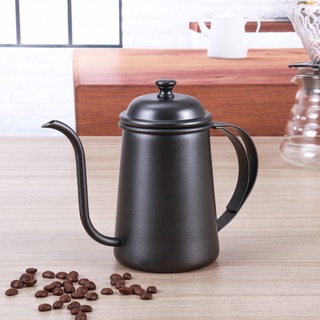 ST 650ml Coffee Kettle Gooseneck Spout Handle Teapot Stainless Steel Home Brewing Drip Pot (5)