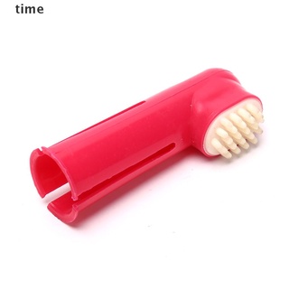 time 2pcs Soft Pet Finger Toothbrush Teddy Dog Brush Bad Breath Tartar Teeth Tool .
