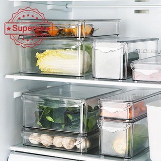 Pet refrigerador caja de almacenamiento de plástico cajón tipo de alimentos suministros de almacenamiento de cocina caja R6F7 (1)